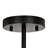 Ellen 4-light Black Crystal Glass Prism Round Drum Shade Flush Mount
