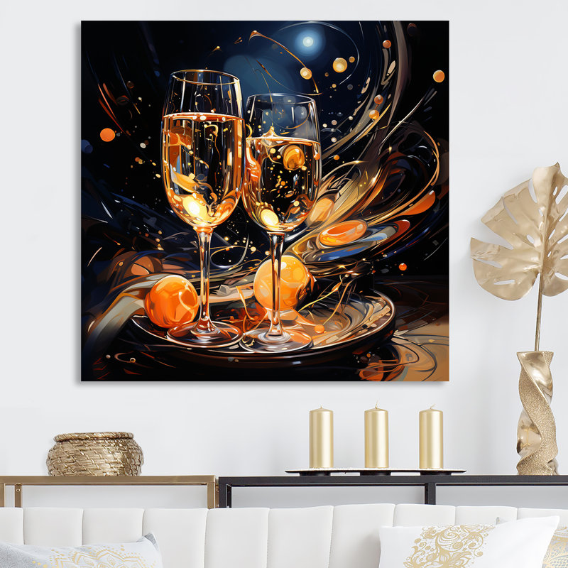 " Joyful Bubbles I ", Wrapped Canvas, 36" H x 36"W x 1.5"D