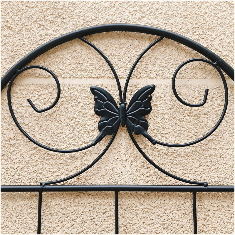 Paquet de 4 treillis de jardin en métal 71 po x 19,7 po antirouille pour plantes grimpantes, 71 po H x 19,7 po L x 0,01 po P