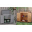 Remise de rangement verticale en bois massif l 6 pi x P 3 pi