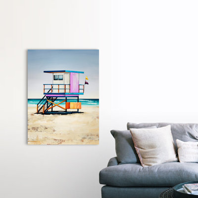 «Lifeguard on Duty IV» par Sydney Edmunds, reproduction d'art graphique sur toile