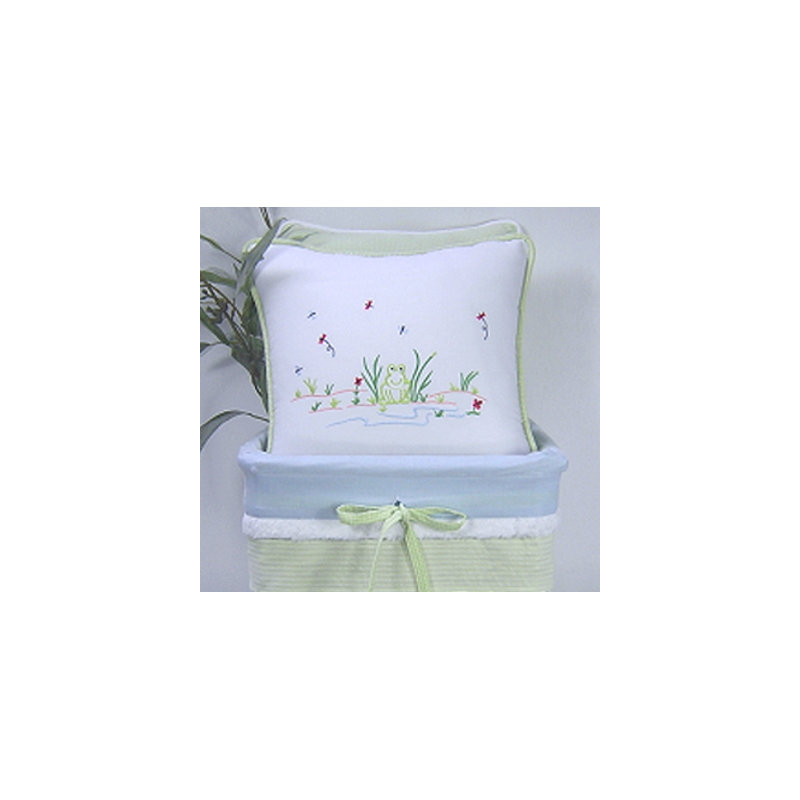 Sammy Frog Animal Print Throw Pillow