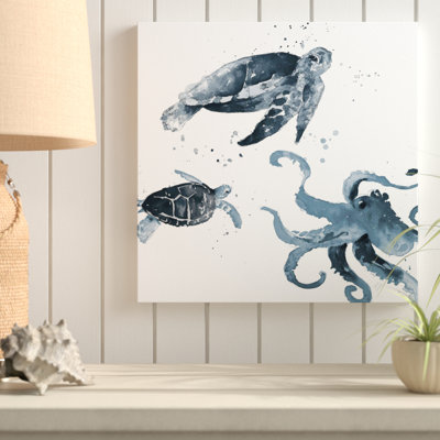 " Navy Ink Sea Life " by Lanie Loreth