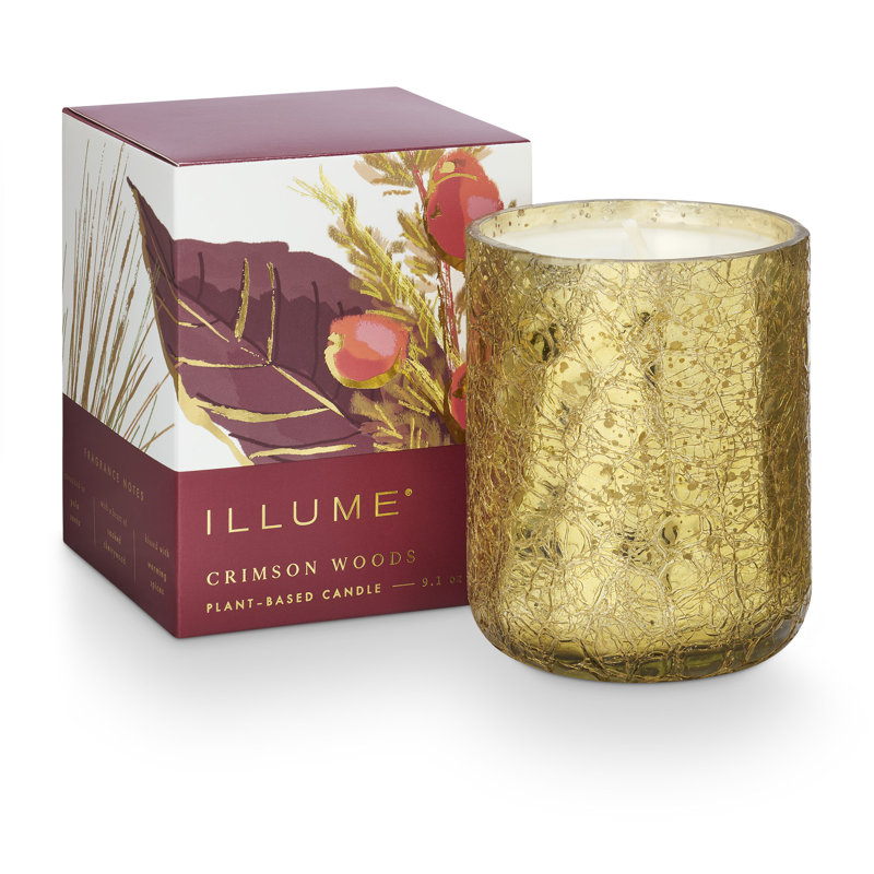 Petite bougie en verre Crimson Woods