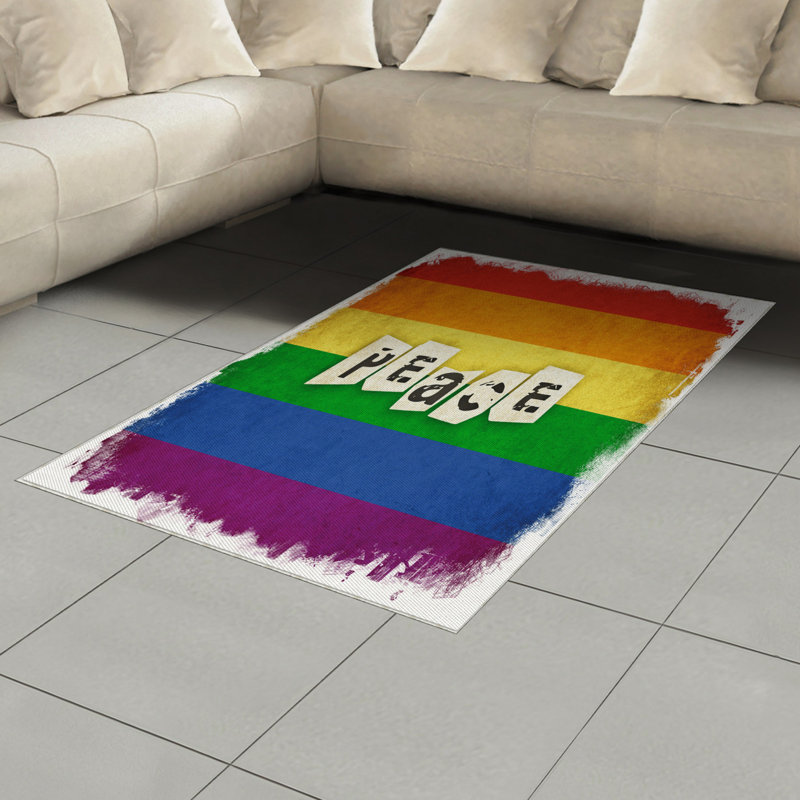 Tapis décoratif Pride, Rectangle— 4 pi x 5 pi 8 po