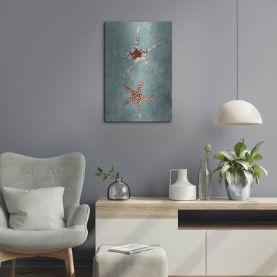  'Twin Starfish 1' by Alicia Ludwig Metal Wall Art