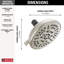 Pomme de douche standard réglable-74937730
