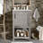 Bathroom Sink Cabinet With Rectangular Ceramic Basin