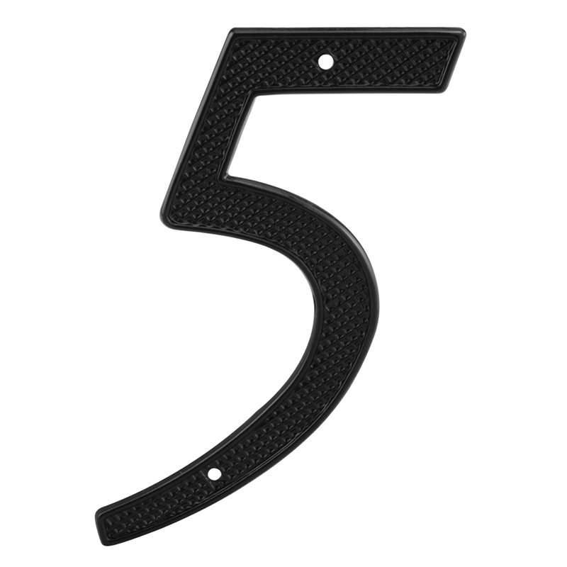 Numéro de maison de 4 po Prime-Line, moulé sous pression, finition noire, 5