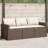 Ebern Designs Patio Sofa With Cushions 3-Seater Poly Rattan-836006897-836006902