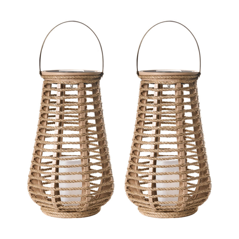 GWAYI 34cm Solar Powered Integrated LED Outdoor Lantern
