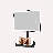 Charmed Tri Tone LED Makeup Mirror with Phone Holder, Tabletop Desk Mirrors with Metal Stand-414944793