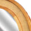 Miroir mural rond en rotin
