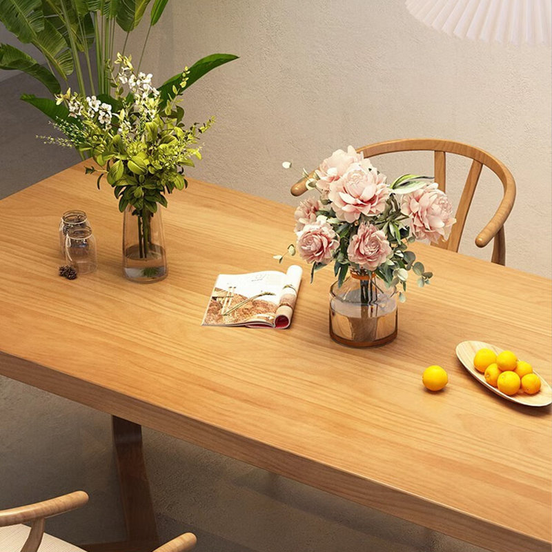 Nordic solid wood rectangular dining table, 29.53"H x 27.56"L x 55.12"W