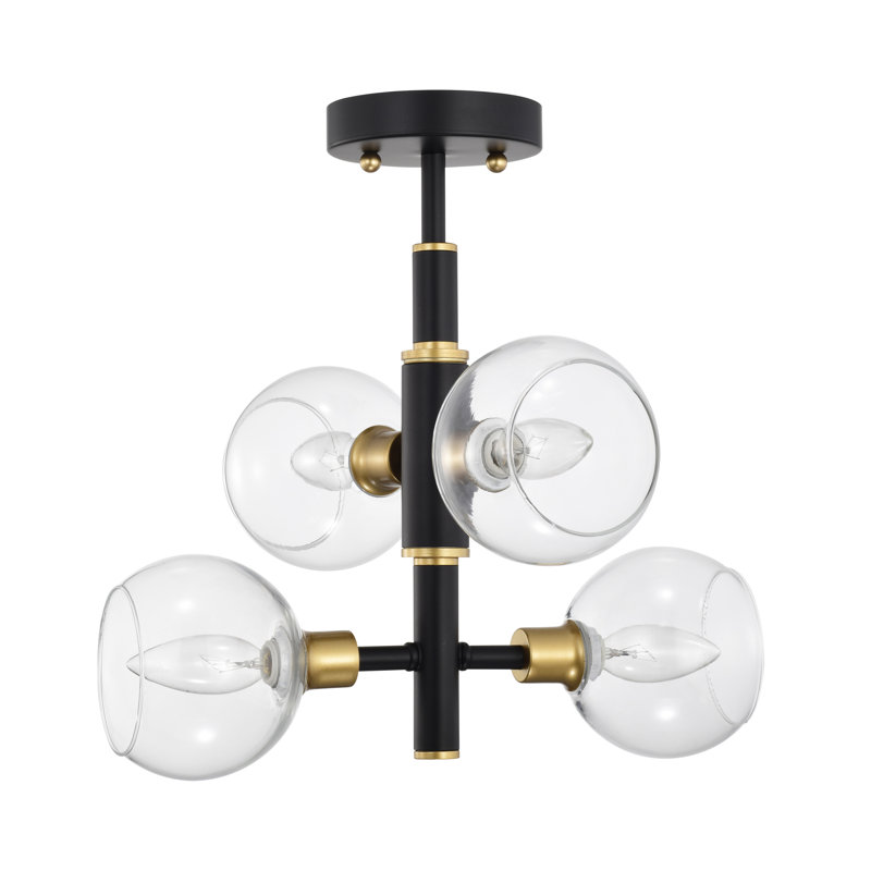 Glass Semi Flush Mount