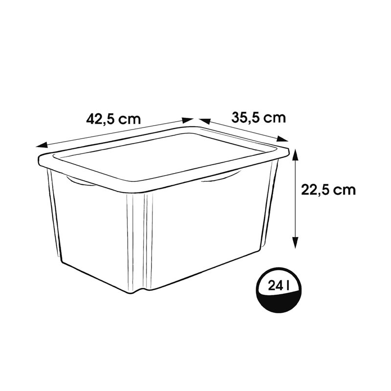 Keeeper Plastic Decorative Bin