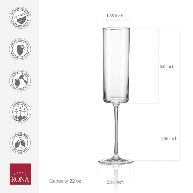 Medium 6 oz. Champagne Flute