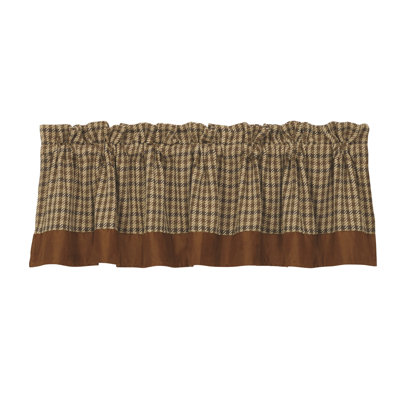 Clifton Woven Twill Plaid Valance, 18" x 84"