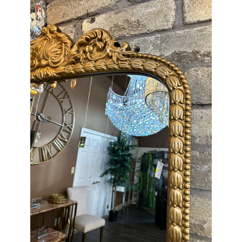 Miroir biseauté pleine longueur Janelis, 39,37 po x 31,5 po