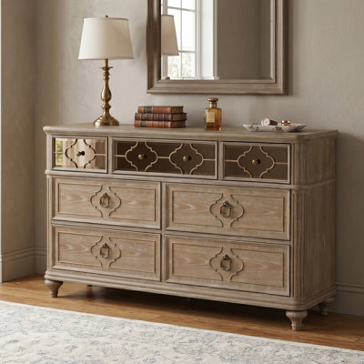 Cashawn 64"W 7-Drawer Wood Dresser