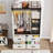 73.00''H Armoire Wardrobe With Sensor Light, Drawers, And Hanging Rod-2004151375