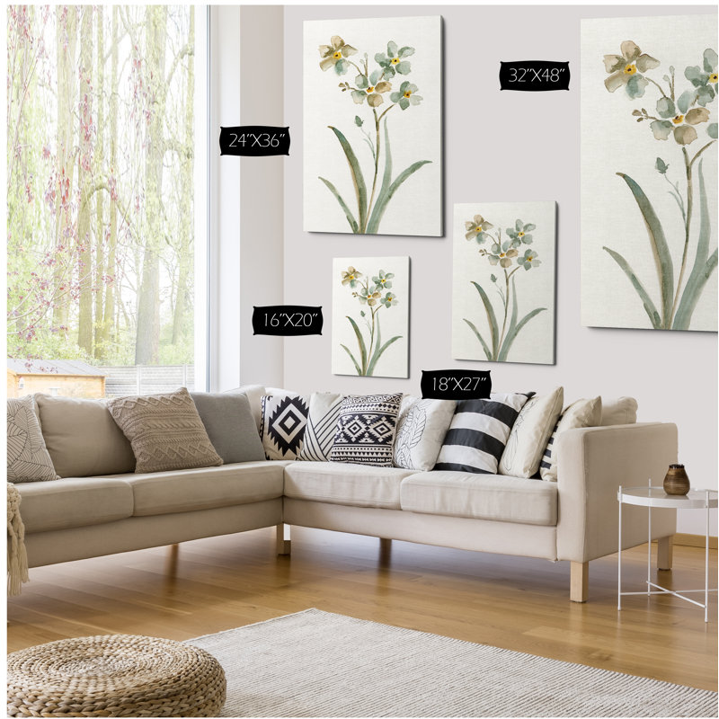 «Neutral Botanical II», reproduction sur toile, H 24 po x l 36 po x P 1,5 po