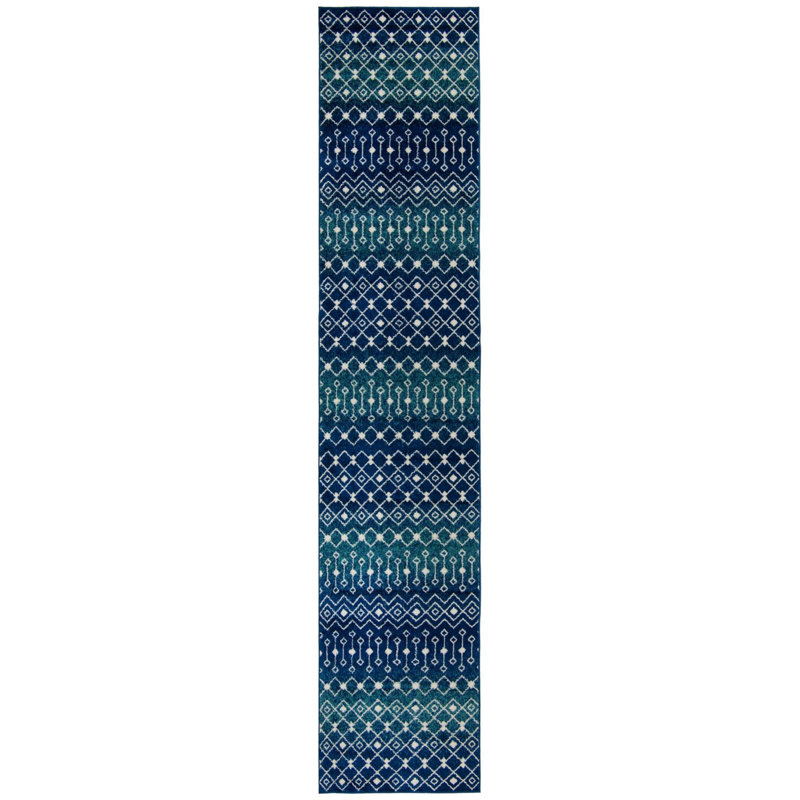 Geometric Indoor Rug, Runner 3'3" x 16'5"