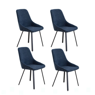 Upholstered Seat With Metal Legs For Living Room
