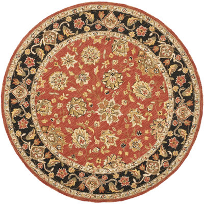 Gruber Hand Hooked Wool Pile Oriental Rug