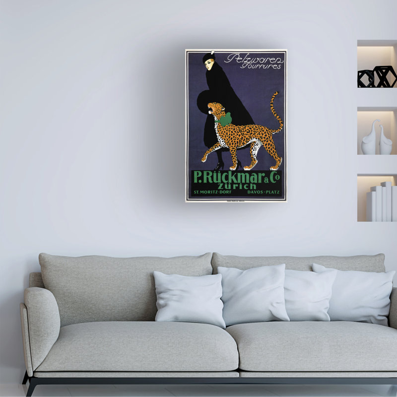 « mode femmes 22 », affiche rétro sur toile tendue, H 24 po x l 16 po