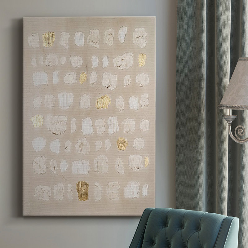 Toile tendue embellie pavée I Premium Gallery - prête à être accrochée, H 18 po x l 12 po x P 1 po