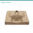 17"L x 14"W Wall Mount Bathroom Sink Ceramic Rectangular Console Bathroom vessel Sink with Basin Faucet and Bracket Base