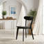 Chaise en bois massif avec dossier ergonomique incurvé et fabrication en bois durable pour la salle à manger et la cuisine-130147846-130147852