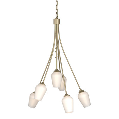 Lustre géométrique à 6 lumières Flora