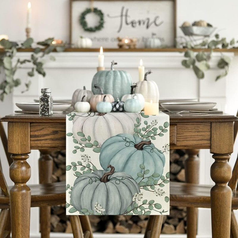 Chemin de table Fall Eucalyptus Leaf