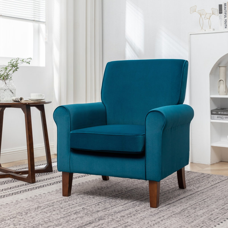 Fauteuil Traditional, Teal Blue