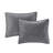 Luxurious Gray Velvet Quilt Set For Queen/full Bed