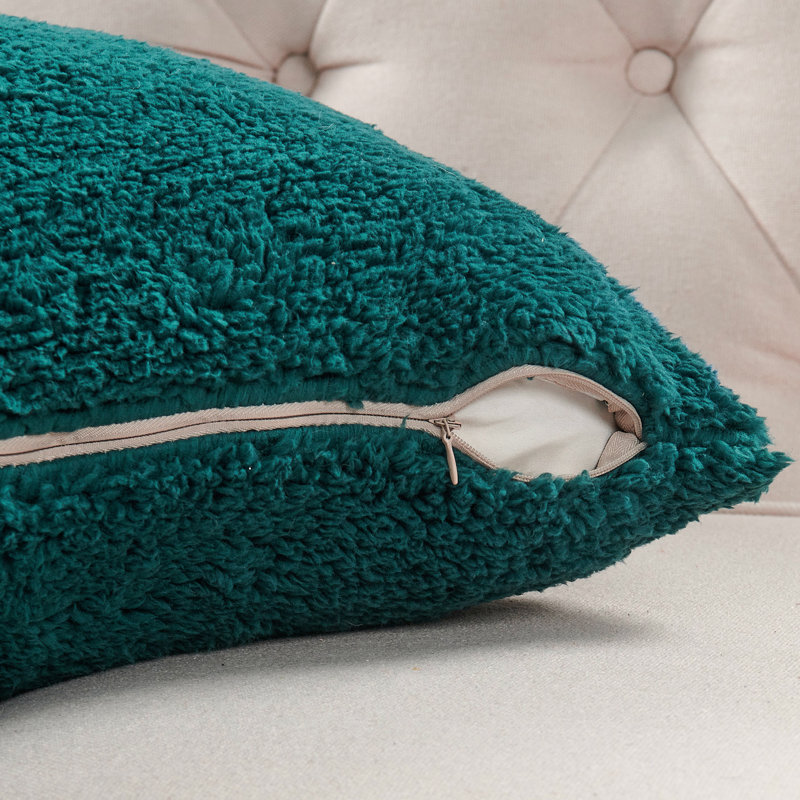 Housse de coussin Aspa, Bleu sarcelle foncé