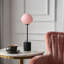 Lampe de table artistique en verre 18 po avec abat-jour en forme de globe soufflé à la main, lumière douce, éclairage décoratif moderne pour la chambre à coucher, le salon et la décoration d'appartement-883216798