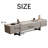 Modern Porcelain Top TV Stand with 4 Drawers and 2 Storage Cabinets