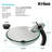 Clear Glass Circular Vessel Bathroom Sink with Faucet-3414034
