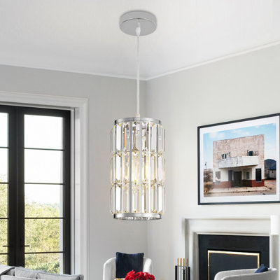 Luminaire suspendu simple en cristal Katey