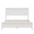 Modern White Solid Wood Platform Bed