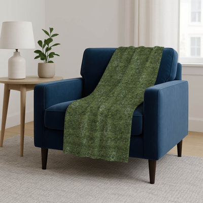 Addison Machine Washable Sherpa ASB788 Floral Throw Blanket
