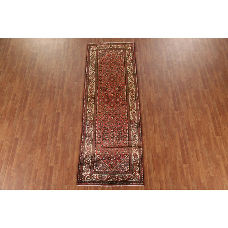 Tapis de couloir traditionnel en laine rétro 3 x 10