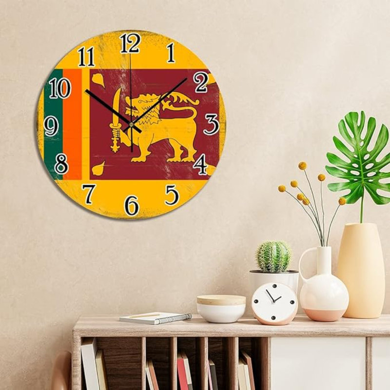 Horloge murale sri-lankaise en PVC avec horloge murale sri-lankaise