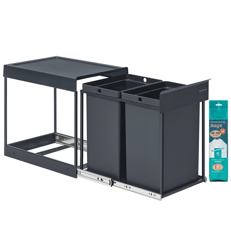 Stainless Steel Open Waste Bin - 30L