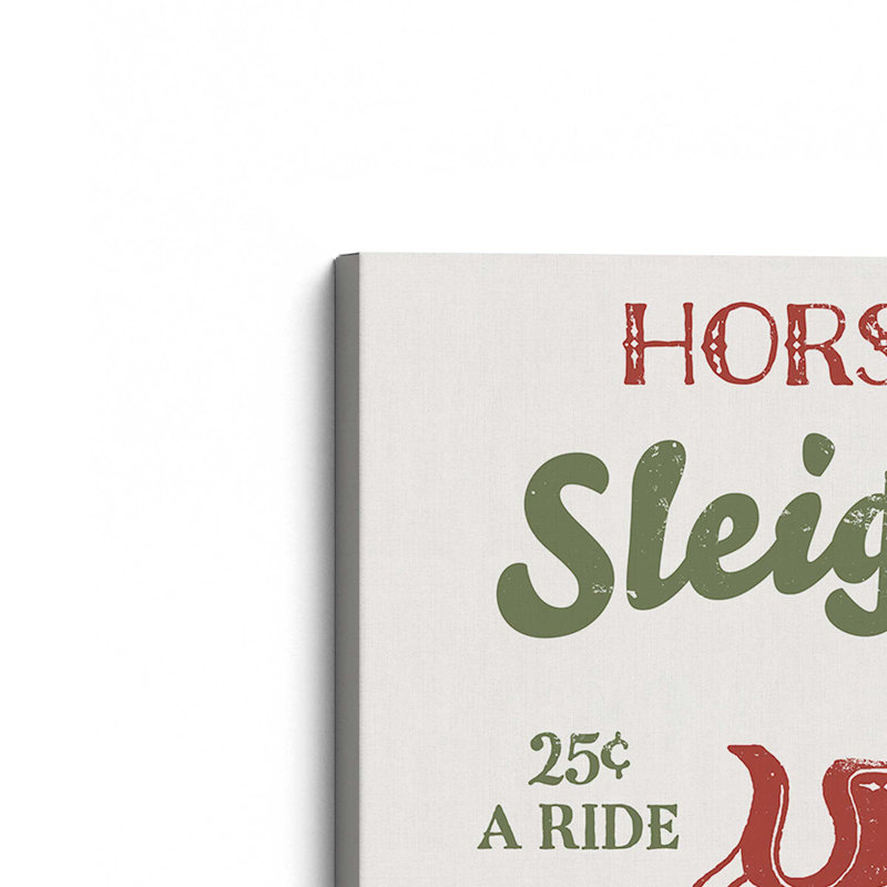 «Cent Sleigh Rides», reproduction sur toile, H 12 po x l 18 po x P 1,25 po, Toile tendue