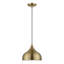 Luminaire suspendu en laiton antique 1 lumière