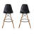 Jaciyah 26'' Counter Stool – Molded Plastic Seat, Wood & Metal Base, Modern Kitchen Island Seating-69341473-69341474-88990282
